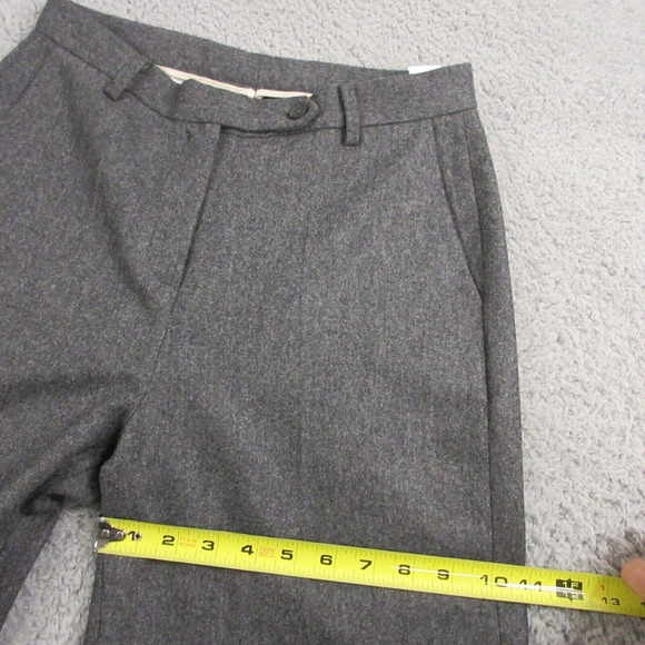 Massimo Alba Womens Wool Wide Leg Trouser Pants size 40 Made in‎ Italy Gray - Picture 10 of 12